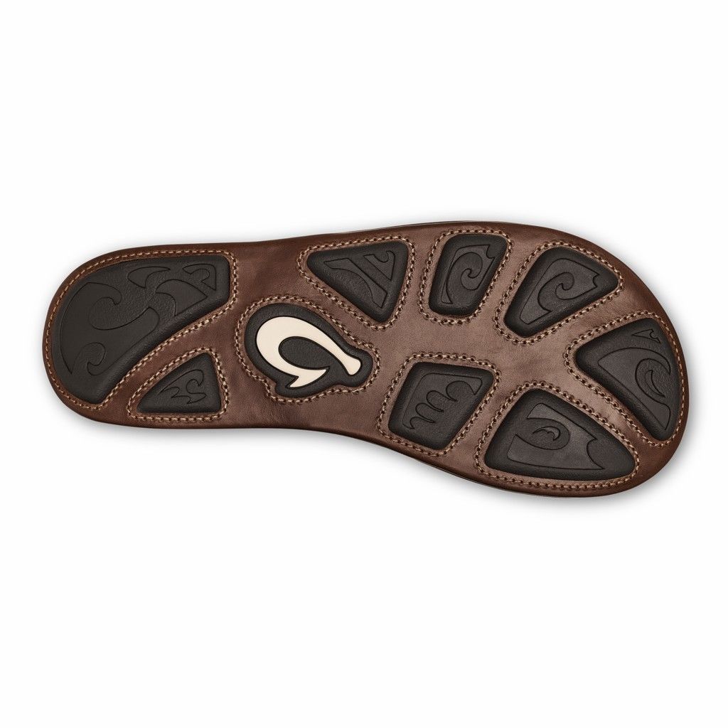 Sandalias Olukai Mekila - Chanclas Hombre Cafes 20591-840